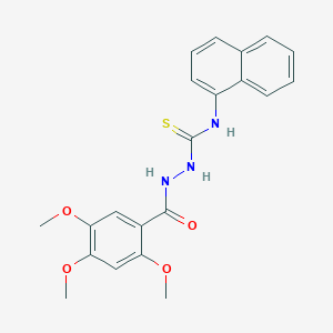 N-1-naphthyl-2-(2,4,5-trimethoxybenzoyl)hydrazinecarbothioamide