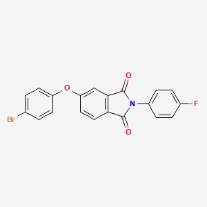 molecular formula C20H11BrFNO3 B3523897 5-(4-bromophenoxy)-2-(4-fluorophenyl)-1H-isoindole-1,3(2H)-dione 