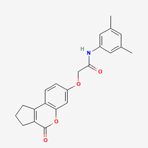 N-(3,5-dimethylphenyl)-2-[(4-oxo-1,2,3,4-tetrahydrocyclopenta[c]chromen-7-yl)oxy]acetamide