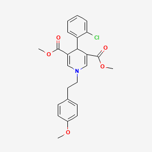 dimethyl 4-(2-chlorophenyl)-1-[2-(4-methoxyphenyl)ethyl]-1,4-dihydro-3,5-pyridinedicarboxylate