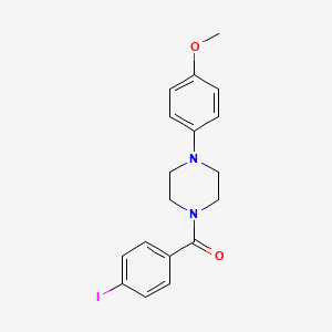 molecular formula C18H19IN2O2 B3523972 1-(4-iodobenzoyl)-4-(4-methoxyphenyl)piperazine 