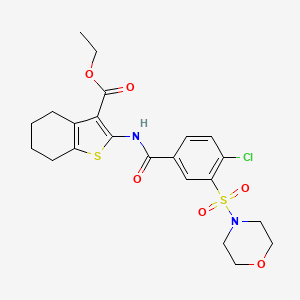 ethyl 2-{[4-chloro-3-(4-morpholinylsulfonyl)benzoyl]amino}-4,5,6,7-tetrahydro-1-benzothiophene-3-carboxylate