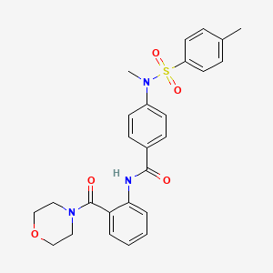 4-{methyl[(4-methylphenyl)sulfonyl]amino}-N-[2-(4-morpholinylcarbonyl)phenyl]benzamide