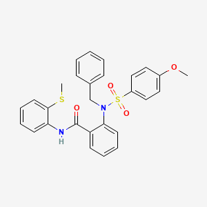 2-{benzyl[(4-methoxyphenyl)sulfonyl]amino}-N-[2-(methylthio)phenyl]benzamide