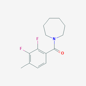 molecular formula C14H17F2NO B3524041 Azepan-1-yl-(2,3-difluoro-4-methylphenyl)methanone 