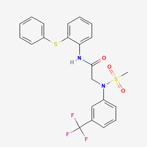 N~2~-(methylsulfonyl)-N~1~-[2-(phenylthio)phenyl]-N~2~-[3-(trifluoromethyl)phenyl]glycinamide