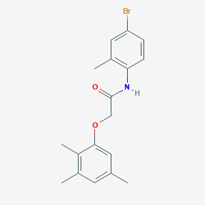 molecular formula C18H20BrNO2 B3524049 N-(4-bromo-2-methylphenyl)-2-(2,3,5-trimethylphenoxy)acetamide 