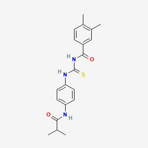 N-({[4-(isobutyrylamino)phenyl]amino}carbonothioyl)-3,4-dimethylbenzamide