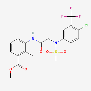 methyl 3-{[N-[4-chloro-3-(trifluoromethyl)phenyl]-N-(methylsulfonyl)glycyl]amino}-2-methylbenzoate