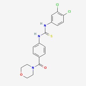 N-(3,4-dichlorophenyl)-N'-[4-(4-morpholinylcarbonyl)phenyl]thiourea