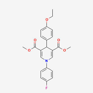 dimethyl 4-(4-ethoxyphenyl)-1-(4-fluorophenyl)-1,4-dihydro-3,5-pyridinedicarboxylate