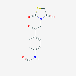 N-{4-[(2,4-dioxo-1,3-thiazolidin-3-yl)acetyl]phenyl}acetamide