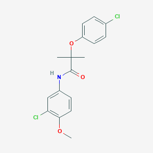 N-(3-chloro-4-methoxyphenyl)-2-(4-chlorophenoxy)-2-methylpropanamide