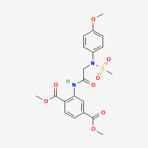 dimethyl 2-{[N-(4-methoxyphenyl)-N-(methylsulfonyl)glycyl]amino}terephthalate