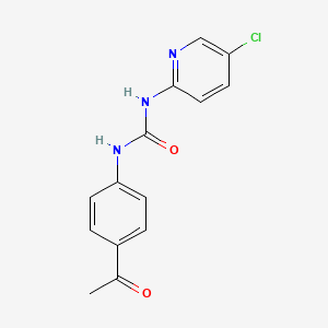 molecular formula C14H12ClN3O2 B3524152 1-(4-Acetylphenyl)-3-(5-chloropyridin-2-yl)urea 