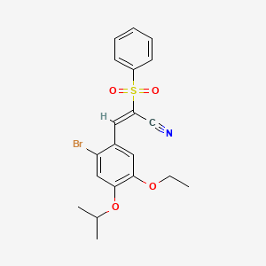 3-(2-bromo-5-ethoxy-4-isopropoxyphenyl)-2-(phenylsulfonyl)acrylonitrile