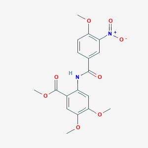 methyl 4,5-dimethoxy-2-[(4-methoxy-3-nitrobenzoyl)amino]benzoate