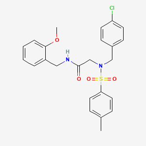 N~2~-(4-chlorobenzyl)-N~1~-(2-methoxybenzyl)-N~2~-[(4-methylphenyl)sulfonyl]glycinamide