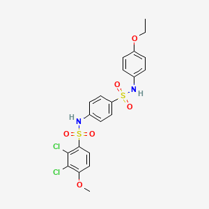 2,3-dichloro-N-(4-{[(4-ethoxyphenyl)amino]sulfonyl}phenyl)-4-methoxybenzenesulfonamide