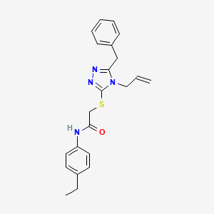 molecular formula C22H24N4OS B3524312 2-[(4-allyl-5-benzyl-4H-1,2,4-triazol-3-yl)thio]-N-(4-ethylphenyl)acetamide 