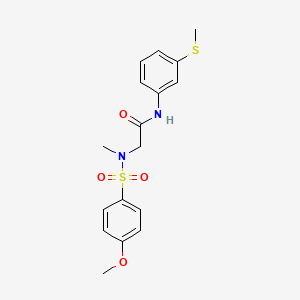 N~2~-[(4-methoxyphenyl)sulfonyl]-N~2~-methyl-N~1~-[3-(methylthio)phenyl]glycinamide