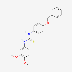 N-[4-(benzyloxy)phenyl]-N'-(3,4-dimethoxyphenyl)thiourea