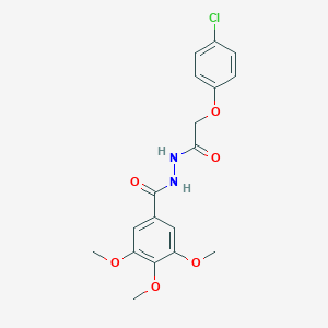 molecular formula C18H19ClN2O6 B352437 N'-[(4-chlorophenoxy)acetyl]-3,4,5-trimethoxybenzohydrazide CAS No. 356527-00-9