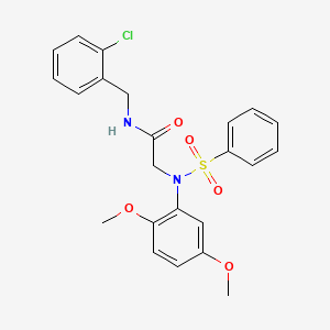 N~1~-(2-chlorobenzyl)-N~2~-(2,5-dimethoxyphenyl)-N~2~-(phenylsulfonyl)glycinamide