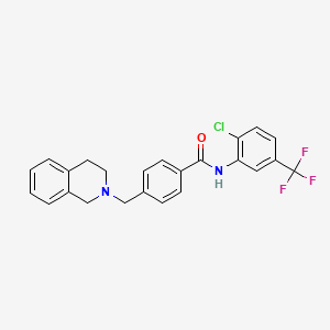 N-[2-chloro-5-(trifluoromethyl)phenyl]-4-(3,4-dihydro-2(1H)-isoquinolinylmethyl)benzamide