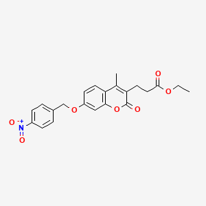 ethyl 3-{4-methyl-7-[(4-nitrobenzyl)oxy]-2-oxo-2H-chromen-3-yl}propanoate