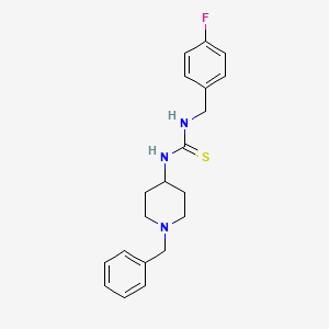 N-(1-benzyl-4-piperidinyl)-N'-(4-fluorobenzyl)thiourea