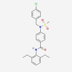 4-[(4-chlorobenzyl)(methylsulfonyl)amino]-N-(2,6-diethylphenyl)benzamide