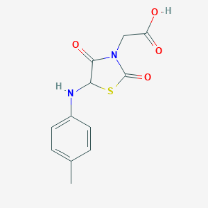 {5-[(4-Methylphenyl)amino]-2,4-dioxo-1,3-thiazolidin-3-yl}acetic acid
