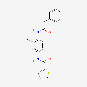 N-{3-methyl-4-[(phenylacetyl)amino]phenyl}-2-thiophenecarboxamide