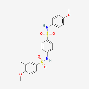 4-methoxy-N-(4-{[(4-methoxyphenyl)amino]sulfonyl}phenyl)-3-methylbenzenesulfonamide