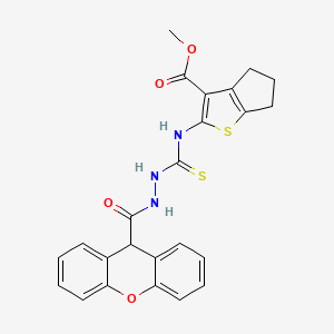 methyl 2-({[2-(9H-xanthen-9-ylcarbonyl)hydrazino]carbonothioyl}amino)-5,6-dihydro-4H-cyclopenta[b]thiophene-3-carboxylate