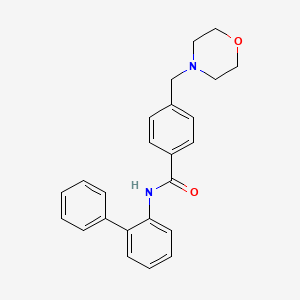 molecular formula C24H24N2O2 B3524497 N-(biphenyl-2-yl)-4-(morpholin-4-ylmethyl)benzamide 