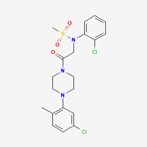 N-{2-[4-(5-Chloro-2-methyl-phenyl)-piperazin-1-yl]-2-oxo-ethyl}-N-(2-chloro-phenyl)-methanesulfonamide