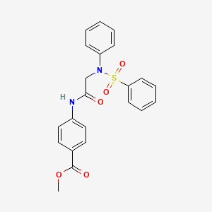 methyl 4-{[N-phenyl-N-(phenylsulfonyl)glycyl]amino}benzoate