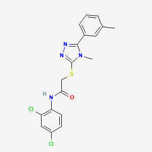 N-(2,4-dichlorophenyl)-2-{[4-methyl-5-(3-methylphenyl)-4H-1,2,4-triazol-3-yl]sulfanyl}acetamide