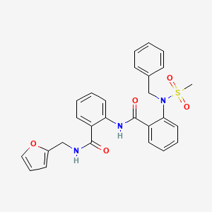 2-[benzyl(methylsulfonyl)amino]-N-(2-{[(2-furylmethyl)amino]carbonyl}phenyl)benzamide