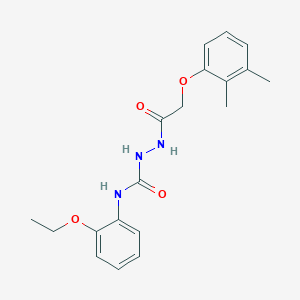 molecular formula C19H23N3O4 B3524531 2-[(2,3-dimethylphenoxy)acetyl]-N-(2-ethoxyphenyl)hydrazinecarboxamide 