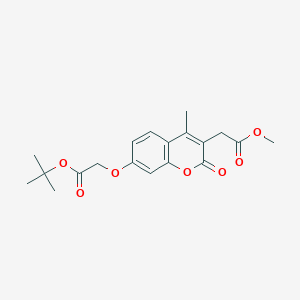 methyl [7-(2-tert-butoxy-2-oxoethoxy)-4-methyl-2-oxo-2H-chromen-3-yl]acetate