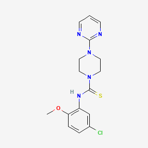 N-(5-chloro-2-methoxyphenyl)-4-(2-pyrimidinyl)-1-piperazinecarbothioamide