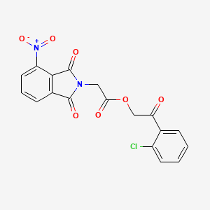 2-(2-chlorophenyl)-2-oxoethyl (4-nitro-1,3-dioxo-1,3-dihydro-2H-isoindol-2-yl)acetate