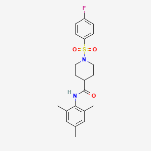 1-[(4-fluorophenyl)sulfonyl]-N-mesityl-4-piperidinecarboxamide