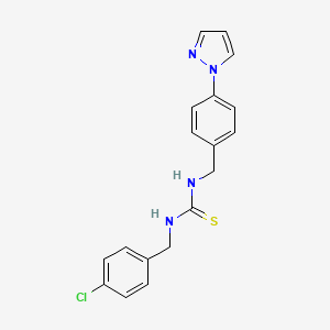 N-(4-chlorobenzyl)-N'-[4-(1H-pyrazol-1-yl)benzyl]thiourea