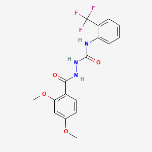 2-(2,4-dimethoxybenzoyl)-N-[2-(trifluoromethyl)phenyl]hydrazinecarboxamide