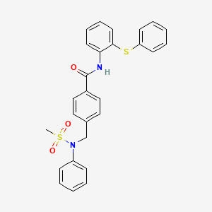 4-{[(methylsulfonyl)(phenyl)amino]methyl}-N-[2-(phenylthio)phenyl]benzamide