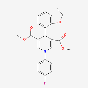 dimethyl 4-(2-ethoxyphenyl)-1-(4-fluorophenyl)-1,4-dihydro-3,5-pyridinedicarboxylate